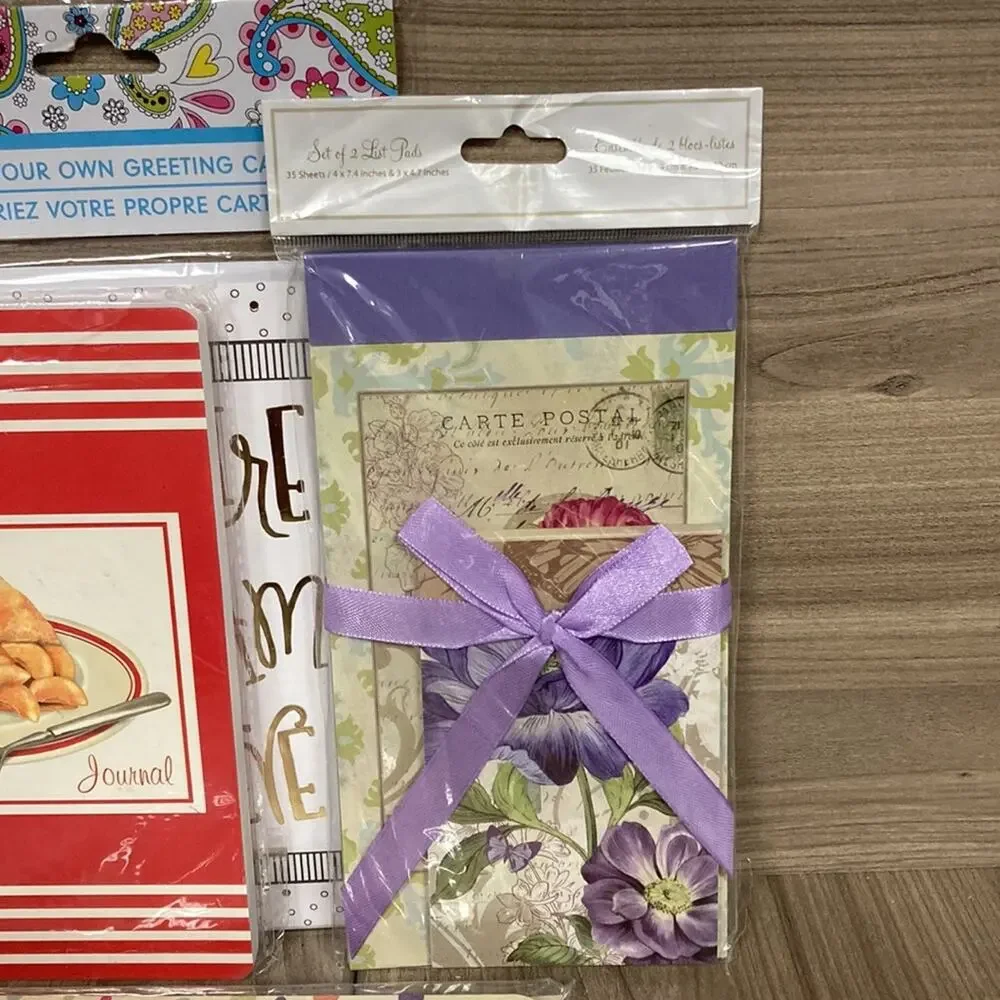 Stationary Mix, Greeting Cards, Journal, List Pads, Notecards.  Gift or Keep!